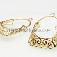 復古鏤空雕花包包墜飾-29x18mm-2個