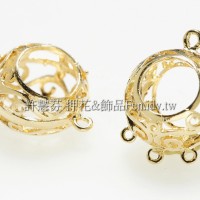 古典鏤空雕花墜飾-14x19mm-2個