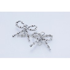 麻花小蝴蝶結-連接配件正白