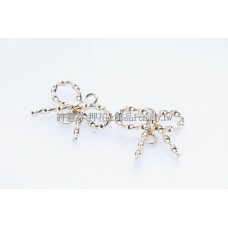 麻花小蝴蝶結-連接配件14K