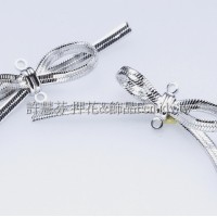 線面蝴蝶結-連接配件正白