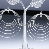 時尚多層次圓流行連接配件正白