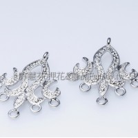 優雅精緻時尚連接墜飾-29x24mm-2個