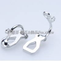 玲瓏簡易耳夾代白-5x13mm-1包-5對