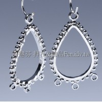 水滴形壓紋-連接配件正白