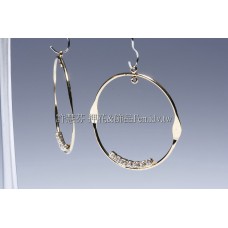 鑲鑽氣質美人-連接墜飾正白