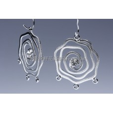 夢幻玫瑰墜飾-23x30mm-2個