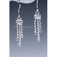 水鑽長短管金屬-連接配件正白