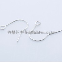 簡易魚耳勾銀色