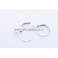 法式圓弧形耳夾代白-15x10mm-5對