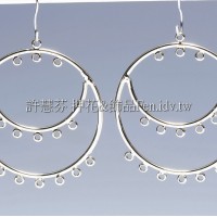 圓舞曲耳環配件-33x37.8mm-1對