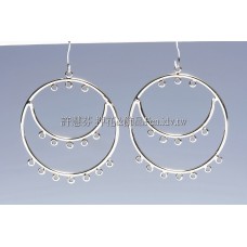 圓舞曲耳環配件-33x37.8mm-1對