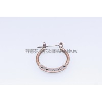 五洞連接耳環-20x21mm-2對