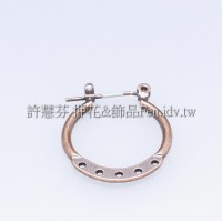 五洞連接耳環-20x21mm-2對