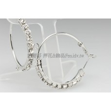 12星水鑽圓形耳針代白