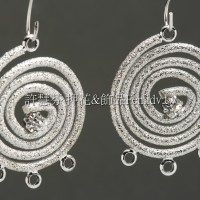 圓形霧光耳環配件代白