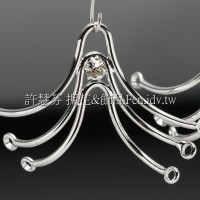 三層人字形耳環配件代白