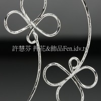 圓花瓣搖曳耳環配件代白