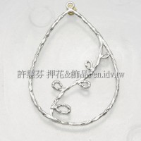 水滴形葉連接墜飾