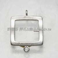 霧面方形粘貼配件-正白