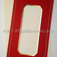 日本進口紙燙金卡片組(中式)_紅色