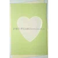 日本進口紙卡片組(心型)_淡鮮綠色