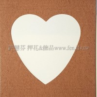 日本進口紙卡片組(心型)_咖啡色