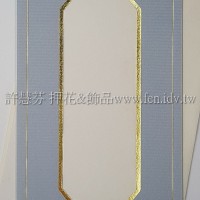 日本進口紙燙金卡片組(中式)_淡牛仔藍色