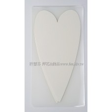 愛心手工藝小禮卡_米白色