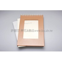 Diy立體式筆記本(磚紅色)