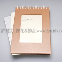Diy立體式筆記本(磚紅色)