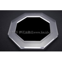 多功能時鐘,桌墊_黑色八角