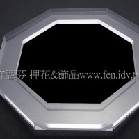 多功能時鐘,桌墊_黑色八角