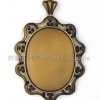 青古色橢圓形墜飾65*45mm-2個