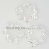 幸運草形吊墬26*21mm-2個