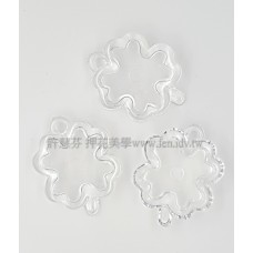 幸運草形吊墬26*21mm-2個