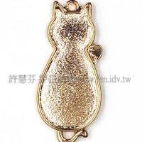 貓造型墜飾48*22mm-2個