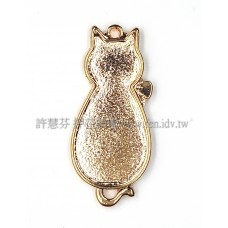 貓造型墜飾48*22mm-2個