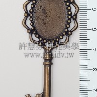 青古色古典鑰匙墜飾80*30mm-2個