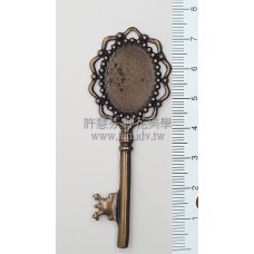 青古色古典鑰匙墜飾80*30mm-2個