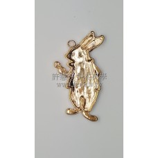 愛麗斯兔造型墜飾52*28mm-2個