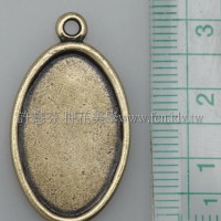 馬眼圓形吊墬3.1×1.7cm-2個