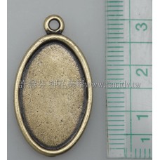 馬眼圓形吊墬3.1×1.7cm-2個