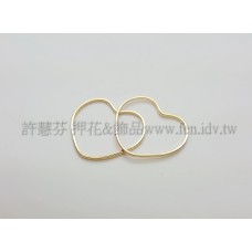 25x25mm心形圈-1包-1個