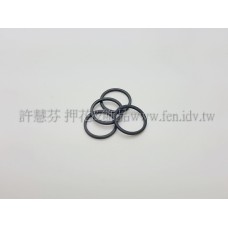 12mm圓形圈烤漆黑-1包-1個