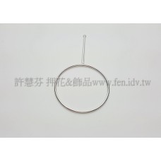 40mm有孔長桿圓形圈-1包-1個