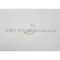 25x25mm有孔半月形圈-1包-1個