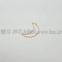 25x25mm有孔半月形圈-1包-1個