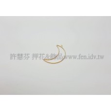 25x25mm有孔半月形圈-1包-1個