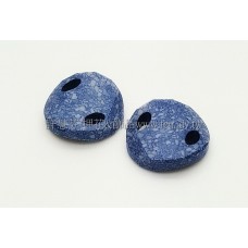 3221施華洛雙洞波卡18mm藍海石紋-1個